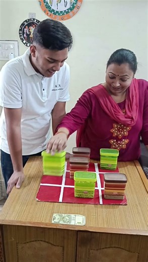 Family Tic Tac Toe game 😁#shorts #shortsfeed #tictactoe #xoxo