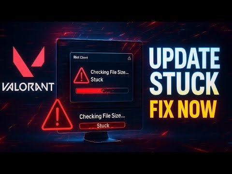 Valorant Update Stuck on “Checking File Size” FIX | Riot Client Not Updating Error Solved Fast