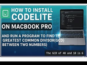 COMPILER SETUP ON #macbook AND GCD PROGRAM IN #C++