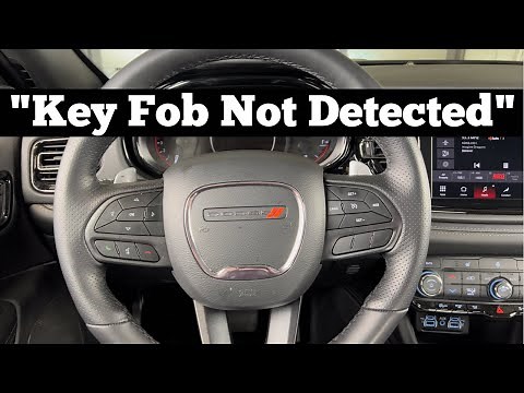 2014 - 2024 Dodge Durango Key Fob Not Detected - How To Start With Dead, Bad Key Fob Battery