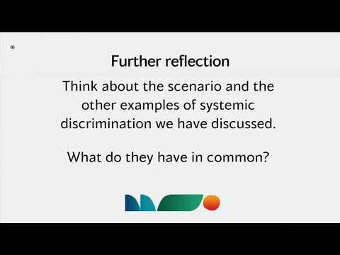 Introduction to systemic discrimination: Module 2