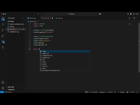 Live Digital Clock in Python Turtle ⏰