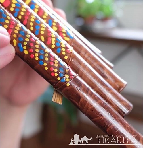 ナチュラルな竹製 バリ島のサンポーニャ｜アンデスの音色を奏でる手作りパンフルート・民族楽器