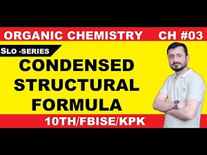 Condensed Structural Formula Class 10 Chemistry | Condensed Formula | Structural Formula | Chemistry