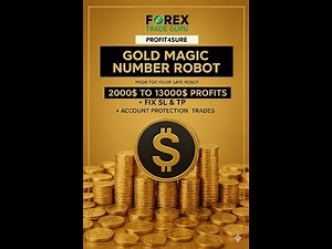GOLD MAGIC NUMBER ROBOT UPDATE 2K TO 13K$