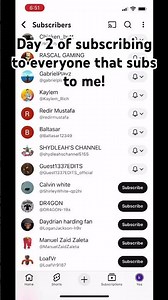 Day 2 of subscribing tk everyone that subscribes to me! #sabr #ytubeshorts