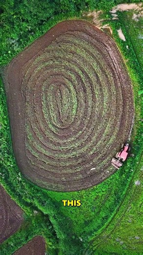 Mesmerizing Tractor Spirals Farming Artistry.
