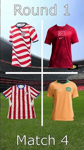 Football Kit World Cup | Round 1 Match 4 #football #worldcup #shorts
