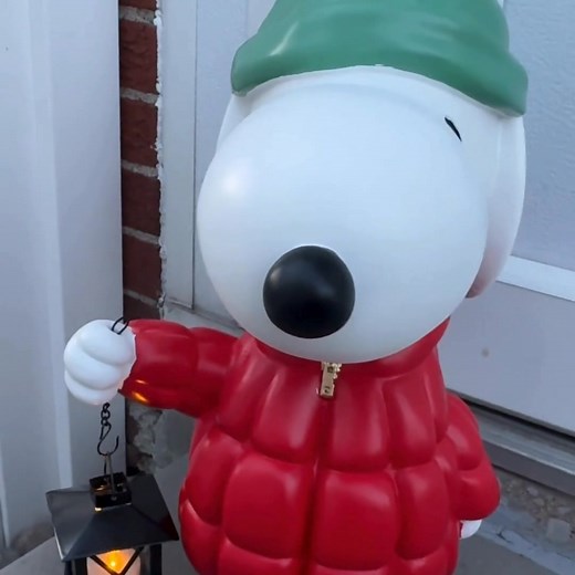 🎄Light Up the Holidays with Snoopy! 🎄 Welcome guests with this official Peanuts collectible — Snoopy in a festive puffer jacket and hat, holding a glowing LED lantern. Free shipping on orders over $50. Shop Now! | Addison & Sheffield