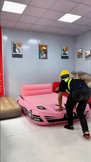 Automatic Inflatable Bed for Holidays – Quick, Easy Guest Setup at Home” #inflatablebed #shorts