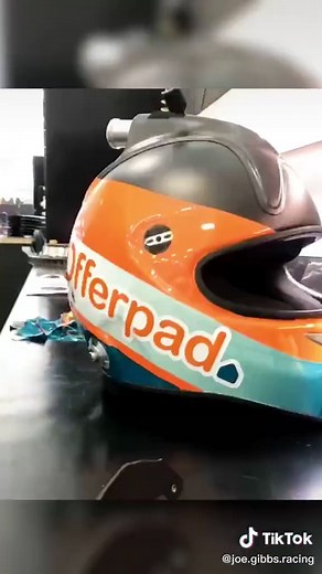 Watch as @dennyhamlin’s Offerpad helmet comes together. Visit Offerpad.com to learn more about Denny’s partner on the No. 11. #nascar #timelapse