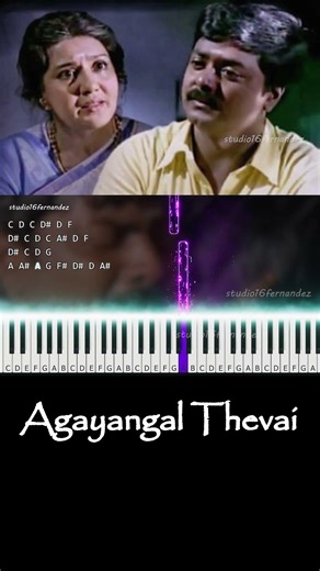 Agayangal Thevai Keyboard Cover | Piano Notes | Kamarasu | Murali | Fernandez 5