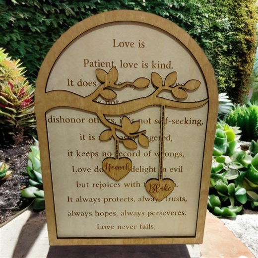 Personalized Branch With Hanging Hearts Sign - Etsy