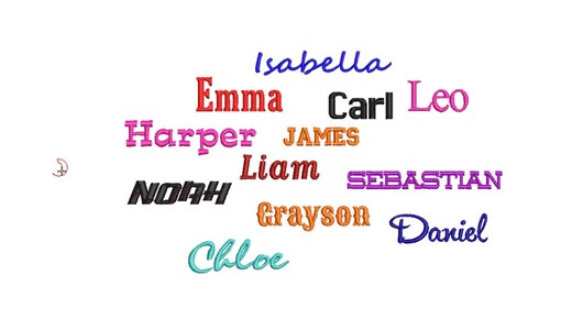 Custom Name Embroidery Design: Personalized Text Digitizing (instant Download) • Choose Font & Size - Etsy