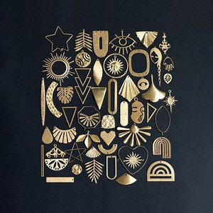 53 Pairs- Raw Brass Jewelry Supplies, Brass Charm Pendant Findings, Earring Making Kit for Beginners, FREE Shipping (RB-999) - Etsy