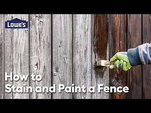 How to Stain or Paint a Fence: Video Guide