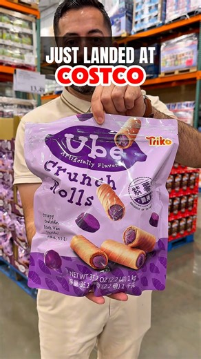 Costco just brought in Triko Foods Ube Crunch Rolls for $13.49, and they’re a snack lover’s dream come true. Sweet ube flavor, crispy texture, and a giant package that’s made for sharing—share with someone who loves dessertish snacks! #costcofinds #costcowonders #costcoinfluencer #costco #ubecrunchrolls #snacktime #costcosnacks #trikofoods #sweettooth #costcobuys | Costco Wonders