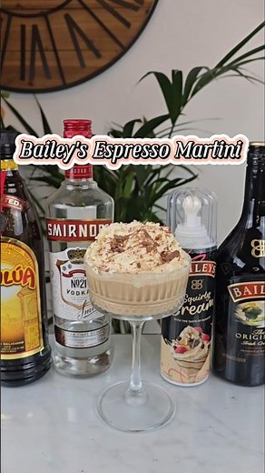 Bailey's Espresso Martini cocktail recipe #baileys #espresso #martini #cocktail #recipe #fyp #drink