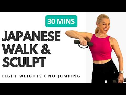 3x3 Japanese Walk & Sculpt 🩷 30 Min Indoor Walking Workout | Light Weights (No Jumping)