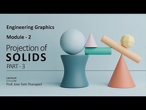 Projection of Solids in Simple Position (Part 2) - Module 2 | EST 110 - Engineering Graphics | KTU