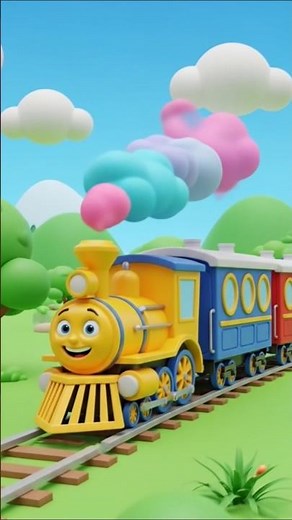 🚂 This NEW 3D Cartoon Train Is Going Viral in the USA — You Won’t Believe The Colors!