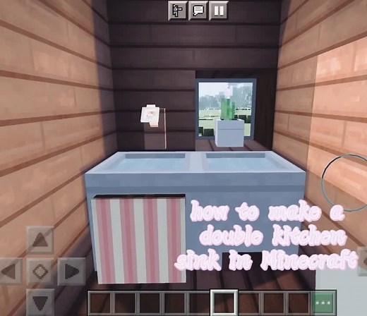 How to Make a Double Kitchen Sink in Minecraft!
