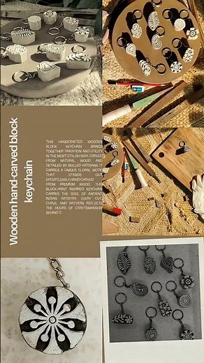 Hand-Carved Wooden Block Keychains ✨ Pure Art You Can Carry! #wood #carving