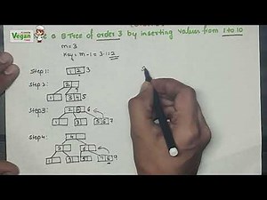 B tree (Insertion) Order 3 |Data structures & Algorithms | All Universities