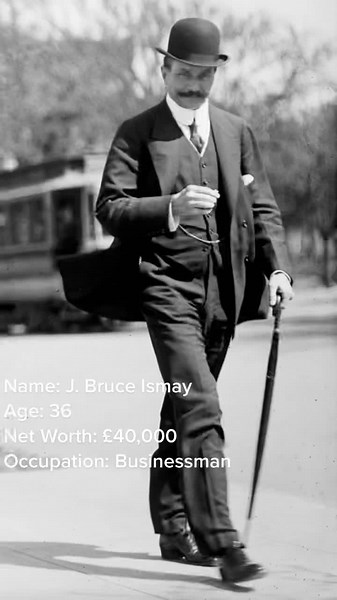 Joseph Bruce Ismay, owner of White Star Line, the company that owned Titanic #titanic #ships #1912 #TITANIC #josephbruceismsy #jamescameron #jameshorner