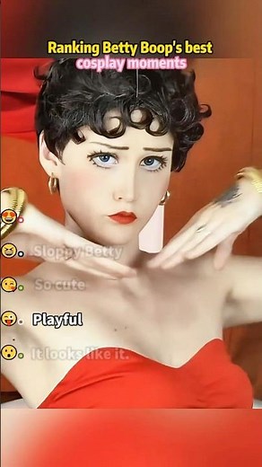 Ranking Betty Boop's best cosplay moments，The third one is simply my dream goddess.#tiktokviral