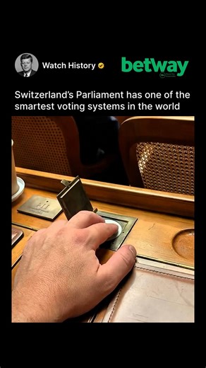 Watch History | Since 1994, the Swiss Parliament has used a unique double-button electronic voting system designed to prevent cheating or proxy voting. To... | Instagram