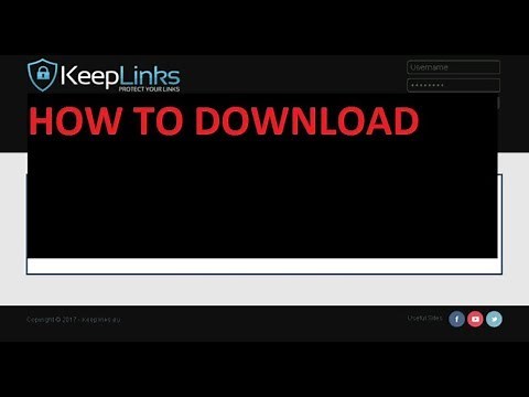 HOW TO DOWNLOAD KEEPLINKS