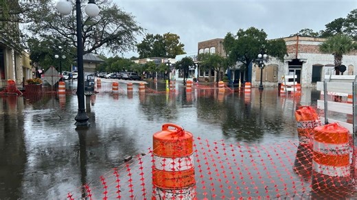 Georgetown residents see over 1 foot of rainfall overnight, flooded streets Sunday