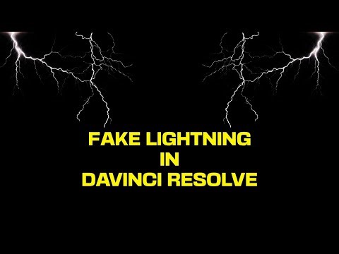 HOW I FAKE LIGHTNING IN DAVINCI RESOLVE