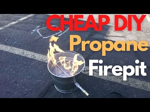 How to Make a DIY Propane Fire Pit Easy for $45!