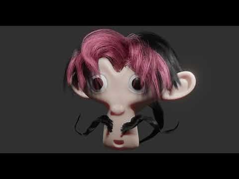 Hgen (hair generation tool blender addon) demo trailer