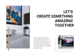 Lets create amazing - HTML5 Template by Nicepage