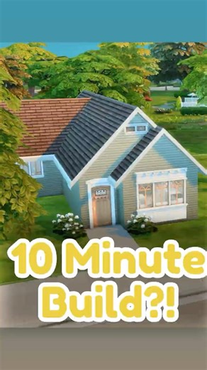 I Tried a 10 Minute Build… and Panicked 😭 | The Sims 4 #shorts