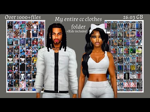 CC Clothes | My Entire CC Clothes Folder | 900+Files