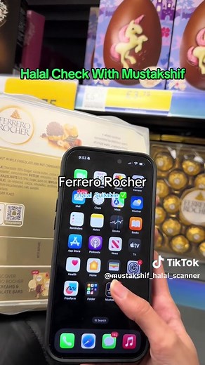 Verify Halal Status of Ferrero Rocher with Mustakshif