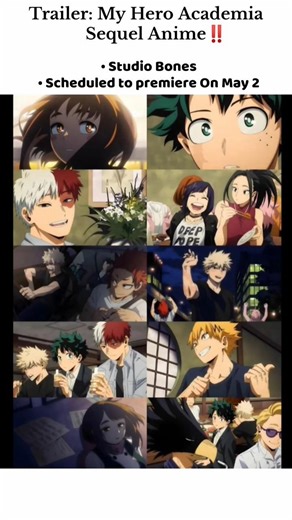 My Hero Academia SEQUEL ANNOUNCED! | Studio Bones#myheroacademia #mha #mhaedit #anime