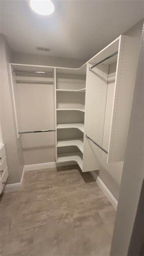 Frank Cartwright on Instagram: "Two custom fit closet systems I installed in the same house. The product is Closet Evolution from Home Depot. #florida #orlando #orlandoflorida"