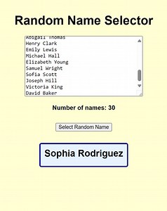 Random Name Selector - Etsy