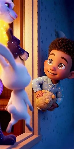 Dream Train in Kid’s Room – Moon Rabbit, Star Lion, Cloud Dragon | AI Cartoon, Fantasy Animation