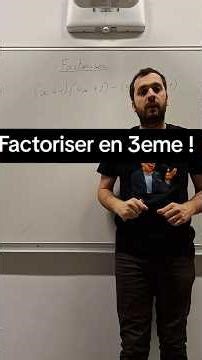 Réussir au brevet : Factoriser en 3eme #maths #college #brevet