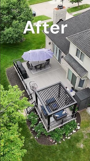 TimberTech Deck Before, During, & After