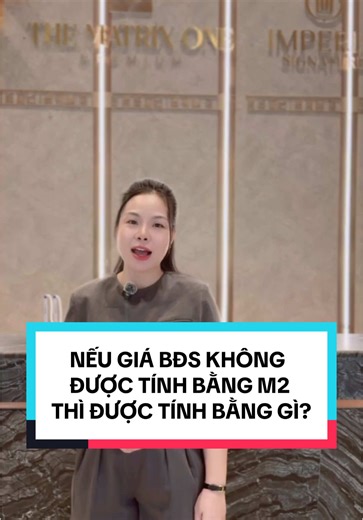Giá BĐS: Nếu không tính bằng m2 thì sao?