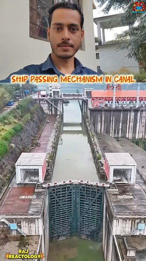 Raj Reactology on Instagram: "Ship passing mechanism in a canal! #shipping #shippass #trendingreelsvideo #informativepost #viralreelschallenge"