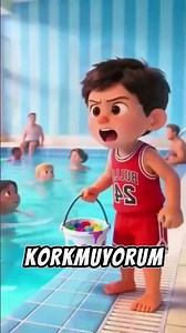 This kid spilled paint in the pool 🎨🚫