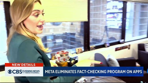2.4K views · 51 reactions | Meta CEO Mark Zuckerberg announced the social media giant is ending its fact-checking program and replacing it with a community-driven system similar to that of Elon Musk's X. Critics have warned removing fact-checkers could breed misinformation. https://cbsn.ws/4a4Sps | CBS Evening News | Facebook